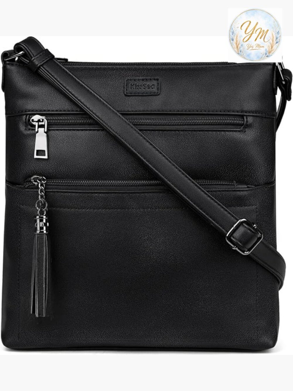 Crossbody Purse Leather Tassel Bag with Adjustable Strap